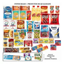 Cesta Básica Alimentos Completa 45 Ítens E Produtos Higiene