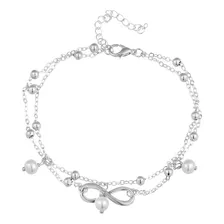 Tobillera Pulsera Pie Plata Mujer Regalo