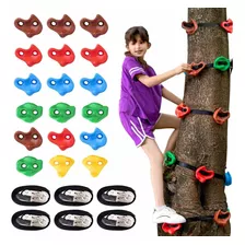 18 Soportes De Escalada De Árbol Ninja Y 6 Correas De Trin.