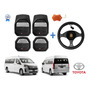 Tapetes 3d Logo Toyota + Cubre Volante Hiace 2014 A 2021