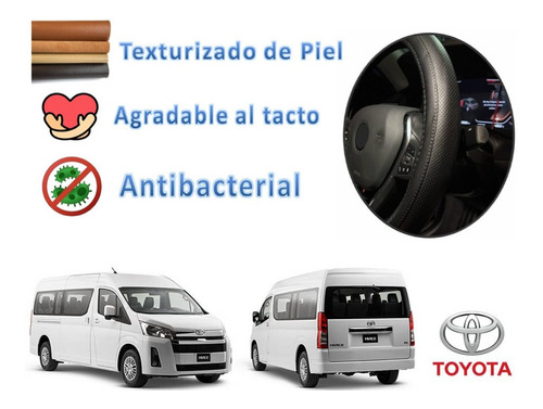 Funda Cubre Volante Piel Toyota Hiace 2022 2023 2024 2025 Foto 2