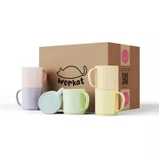 Tazas Para Sublimar Workat Polimero Colores Pasteles X36u