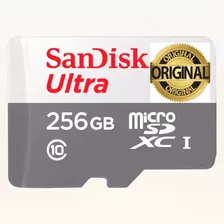 Cartão De Memória 256gb Sandisk Ultra Micro Sd Original 