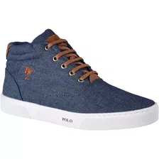 Tenis Coturno Jeans Sapatenis Polo Joy Promoçao Bota Flex