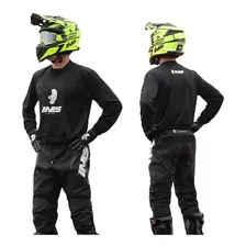 Conjunto Motocross Pro Tork Pant Y Remera Azul