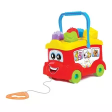 Brinquedo Didático Com Cubos Baby Bus Maral Infantil Bebê Cor Colorido