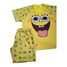 Pijama Curto Masculino Bob Esponja (infantil)