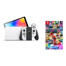Nintendo Switch Oled 64gb Color Blanco Y Juego Mario Kart 8