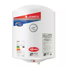 Termotanque Eléctrico James Cilíndrica Acero Convencional 40 L Blanco 230v