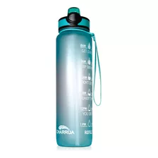 Botella De Agua Motivacional 1 Litro Pico De Silicona 
