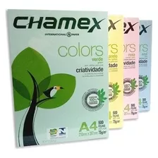 Papel Fotocopia Chamex Amarillo Pastel Caja X 10 Resmas