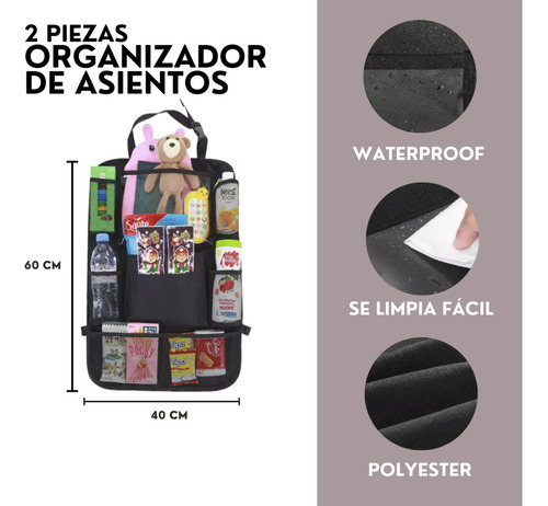 Par Organizador De Asiento 2 Pzs Opeltigra Todos Los Aos Foto 2