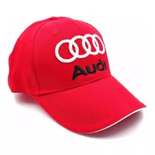 Audi Gorra Hombre Cachucha Bordado Blanco Y Rojo Logo