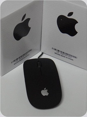 Mouse Apple Optico Usb 2.0 Ultra Liviano Negro Alambrico