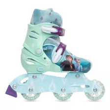 Patines Niña Frozen Ana Y Elsa Ajustables Talla Ajus 18 A 21