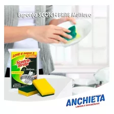 Kit Com 10 Pacotes Esponja Scotch Brite C/ 4 Cada