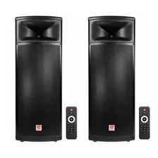 (2)rockville Bpa225 Dual 15 Powered 1500w Pro Dj Pa Speaker