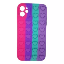 Funda Case Silicona Pop It Anti Estres Para iPhone 11 