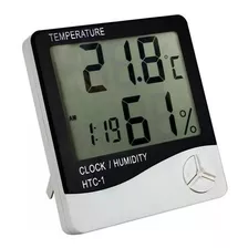 Termómetro Humedad Reloj Digital Despertador Higrometro Lcd