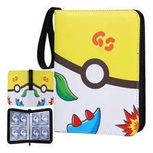 Álbum Capacidade 400 Cartas Pokémon Go Pikachu Charmander