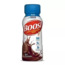 Boost Plus Bebida Nutricional Completa, Rich Chocolate, 8 Oz