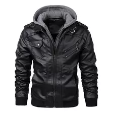 Chaquetas Cuero Pu Hombre Abrigo Motocicleta Casual Invierno