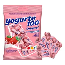 Bala Yogurte 100 Morango 600g Original Sem Glúten