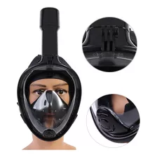 Máscara Facial Completa Para Mergulho Com Snorkel Anit Fog S