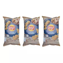 Batata Lay's Rústicas Sal Marinho Kit Com 3 Unidades De 68g