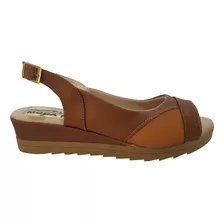 Sandália Anabela Super Conforto Joanetes Comfy Flex 33 Ao 44