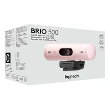 Camara Logitech Brio 500 Fhd 1080p Usb-c Rose