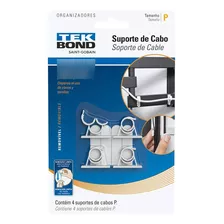 Ganchos Adhesivos Blancos Para Cables X4u - Tekbond