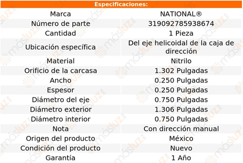 1) Retn Direccin P/pontiac Super Chief 57/58 National Foto 3