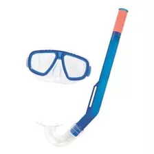 Kit Mergulho Infantil Snorkel Com Mascara Bestway - Azul