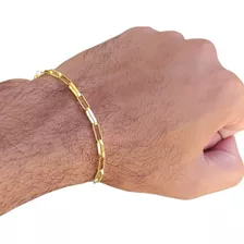 Pulseira De Moeda Antiga Tijolinho Cor Idêntico A Ouro 18k