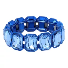 Pulsera Elástica Con Gemas De Piedra