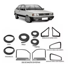 Kit Borrachas Sem Friso 10 Itens Volkswagen Gol 1987 A 1994