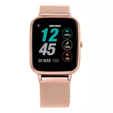 Relógio Smartwatch Mormaii Life Molifeah/7j Rosé Milanese