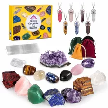 Abincee Juego De 23 Cristales Curativos Y Piedras Kit Incluy