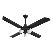 Ventilador De Techo Severbon Vta 420 N Negro Con Luz 