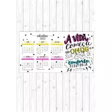 Calendário De Mesa Personalizado 20 Unidades