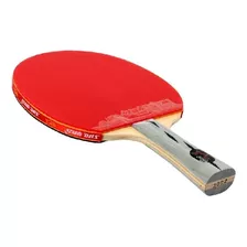 Paleta De Ping Pong Dhs 3002 Negra Y Roja Fl (cóncavo)