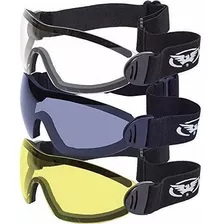 Global Vision 3 Motorcycle Goggles Clear