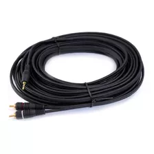 Cable De Audio Plug 3,5mm A 2 Rca 10m