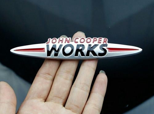 Emblema Mini Cooper John Cooper S Metalico Autoadherible Foto 3