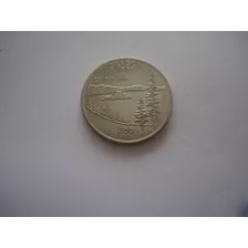 Moeda 25 Cents Quarter Dolar 2005 P Usa Estados Oregon