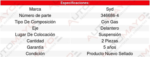 2 Amortiguadores Suspension Gas Delantero Sandero 10/13 Foto 3