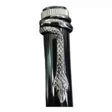 Pluma Serpiente Lapicera De Lujo Plata Oscuro Regalo Hombre