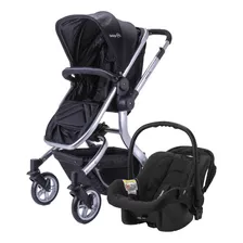 Carriola Sistema De Viaje Safety 1st Legacy Negro Color Del Chasis Plateado