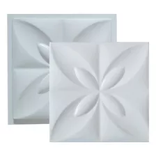 Forma Molde De Gesso 3d Cimento Abs Flor Do Oriente 33x33 